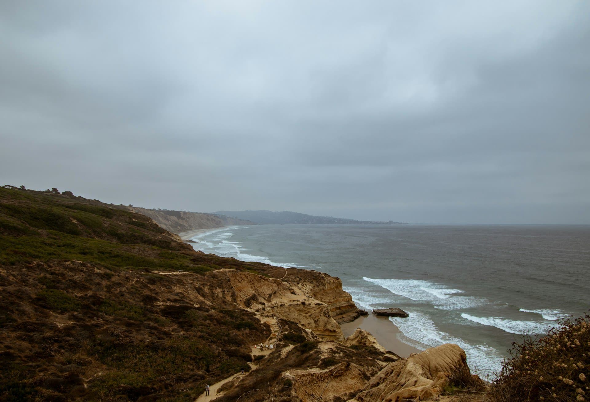 Coastal bluffs and lagoon at the western edge of Carmel Valley