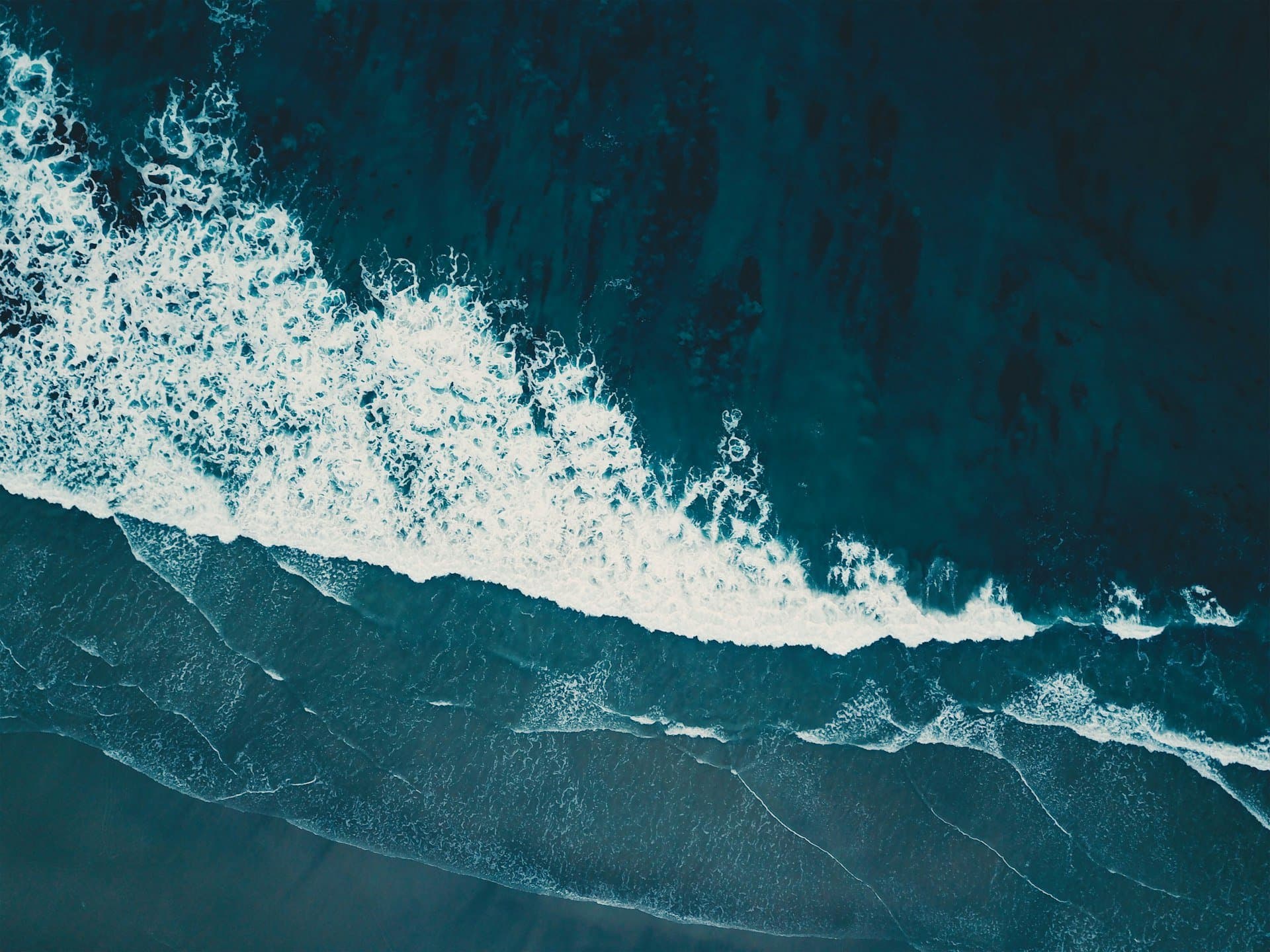 Surf breaking below the bluffs at Del Mar Heights
