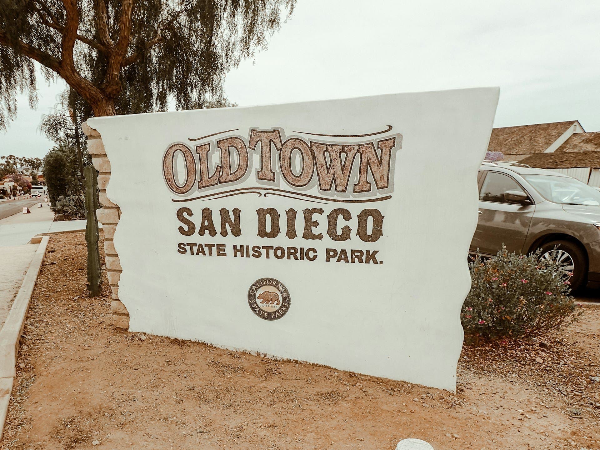 Welcome sign at Old Town San Diego State Historic Park
